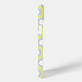 Cooles Wabenmuster und Aqua Monogram Case-Mate iPhone Hülle (Rückseite / Rechts)