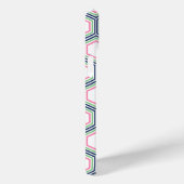 Cooles Wabenmuster und rosa Monogramm Case-Mate iPhone Hülle (Rückseite / Rechts)