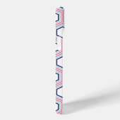 Cooles Wabenmuster und rosa Monogramm Case-Mate iPhone Hülle (Rückseite / Rechts)