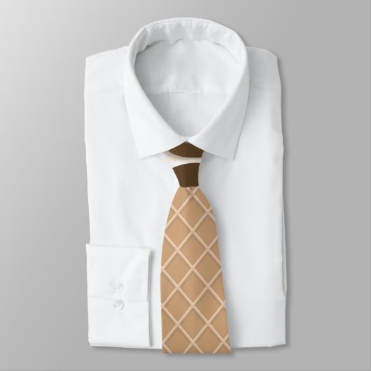 cooles Waffelmuster Krawatte (Gebunden)