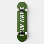 Cooles Waldgrün Skateboard (Vorderseite)