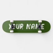 Cooles Waldgrün Skateboard (Horizontal)