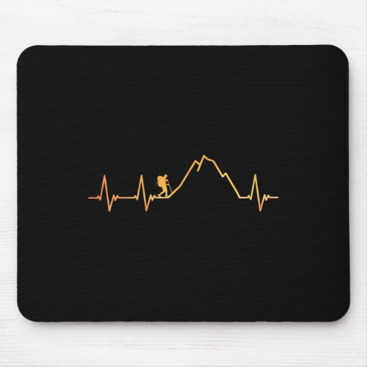 Cooles Wanderdesign für Männer Frauen Wanderliebha Mousepad (Vorne)