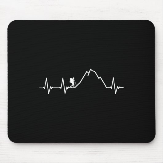Cooles Wanderdesign für Männer Frauen Wanderliebha Mousepad (Vorne)