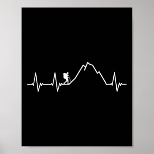 Cooles Wanderdesign für Männer Frauen Wanderliebha Poster
