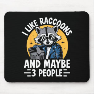 Cooles Waschbär-T-Shirt für Männer Frauen Kinder W Mousepad