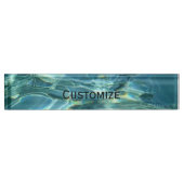 Cooles Wasser Namensplakette (Vorderseite)