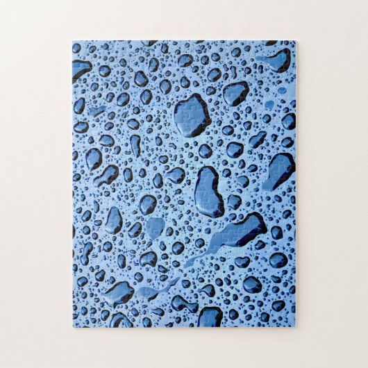Cooles Wasser Raindrops Naturmuster Jigsaw Puzzle (Vertikal)