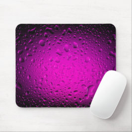 Cooles Wasser tropft mit rosa Mausunterlage Mousepad