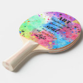 Cooles Wasserfarbenreferat Tischtennis Schläger (Vorderseite)