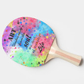 Cooles Wasserfarbenreferat Tischtennis Schläger (Seitenansicht)