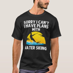 Cooles Wasserski für Damen Skifahrer T-Shirt