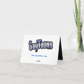 Cooles Weihnachten! Feiertagskarte (Rückseite)