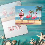 Cooles Weihnachten Santa and Flamingos Beach Weihn<br><div class="desc">Die Weihnachtskarte des Coolen Weihnachtens Santa and Flamingos Beach - eine Mischung aus Urlaubstradition und Tropenspass! Santa und seine Flamingo-Freunde auf einem Sandstrand. Ideal,  um Ferien mit einer lustigen Drehung zu verbringen. Inside Greeting - "Haben Sie ein Cooles Weihnachten?</div>