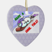 Cooles Weihnachten Snowman Ornament (Rechts)