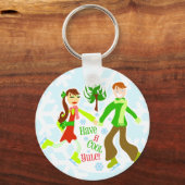 Cooles Weihnachten zu Schlüsselanhänger (Vorderseite)