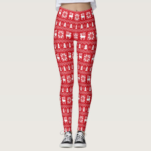 Cooles Weihnachts-Sweater-Gemustertes Design Leggings