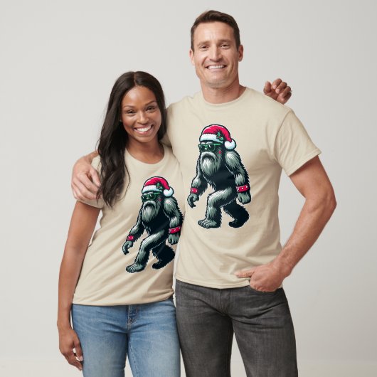 Cooles Weihnachtsfest mit Weihnachtsmannmütze und  T-Shirt (Unisex)