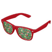 Cooles Weihnachtsmuster Partybrille (Schrägansicht)