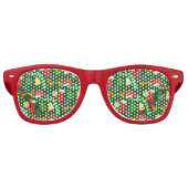 Cooles Weihnachtsmuster Partybrille (Vorderseite)