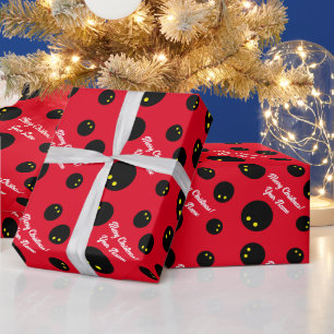 Cooles Weihnachtspapier für Squash-Spieler Geschenkpapier