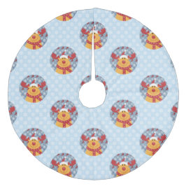 Cooles Weihnachtsregenrock Fleece Weihnachtsbaumdecke