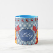Cooles Weihnachtsren - personalisierte Tasse (Zentrum)