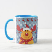 Cooles Weihnachtsren - personalisierte Tasse (Links)