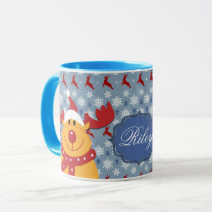 Cooles Weihnachtsren - personalisierte Tasse