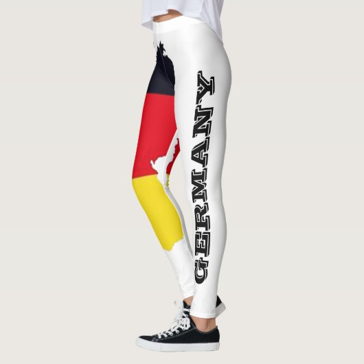 cooles weißes deutsches Fahnenmuster sexy Hot Desi Leggings (Links)