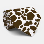 cooles weißes Kuhpappenmuster Krawatte (Gerollt)