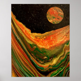 Cooles Weltraum-Poster, Sci-Fi-Poster Poster