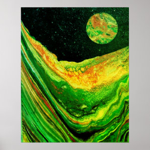 Cooles Weltraum-Poster, Sci-Fi-Poster Poster