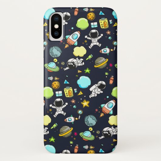 Cooles Weltraumthema - Astronauten und Raketenschi Case-Mate iPhone Hülle (Rückseite)