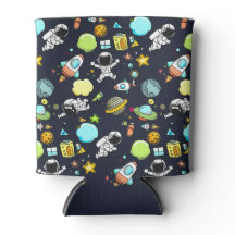 Cooles Weltraumthema - Astronauten und Raketenschi