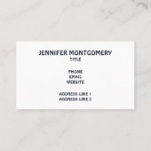 Cooles Weltraumthema - Astronauten und Raketenschi Visitenkarte (Rückseite)