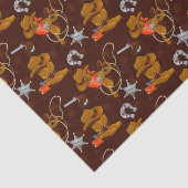 Cooles Western Cowboymuster gefliest Seidenpapier (Ausschnitt)