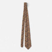 Cooles westliches Holzfliesenmuster  Krawatte (Rückseite)
