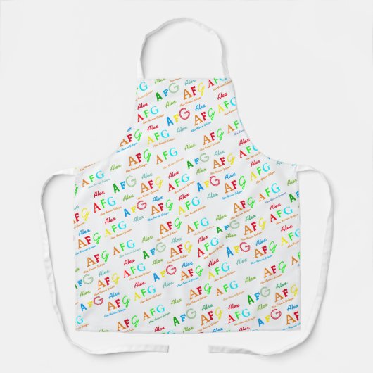 cooles Whiteapron mit Farbnamen Schürze (Vorderseite)