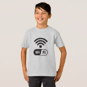 Cooles Wi-Fi Signal Grafisches Internet T-Shirt (Vorne ganz)