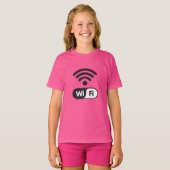 Cooles Wi-Fi Signal Grafisches Internet T-Shirt (Vorne ganz)