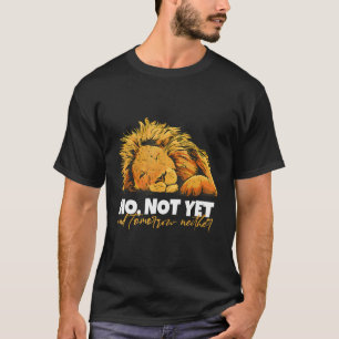 Cooles Wildtier Retro Lion sagt noch nicht und nei T-Shirt