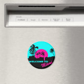 Cooles Willkommen im Miami Design Magnet (In Situ (Geschirrspüler))