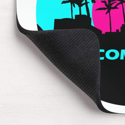 Cooles Willkommen zu Miami-Entwurf Mousepad (Ecke)