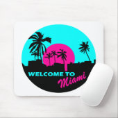 Cooles Willkommen zu Miami-Entwurf Mousepad (Mit Mouse)