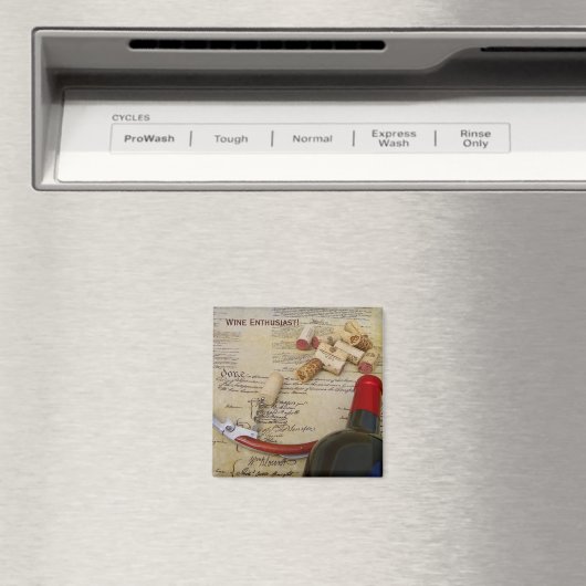 Cooles Wine Enthusiast Magnet! Magnet (In Situ (Geschirrspüler))