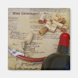 Cooles Wine Enthusiast Magnet! Magnet