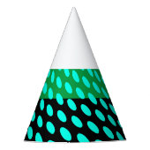 Cooles wirbelloses Aqua Tile Partyhütchen (Vorderseite)