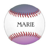 Cooles Wirbles Muster mit Name Baseball (Rückseite)