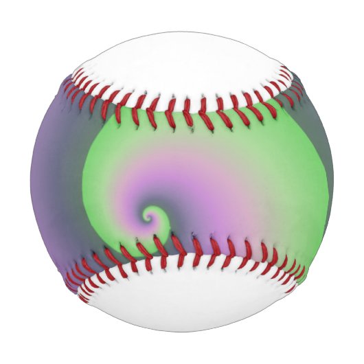 Cooles Wirbles Muster mit Name Baseball (Vorderseite)